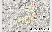 Shaded Relief Map of Ho-Pang, semi-desaturated
