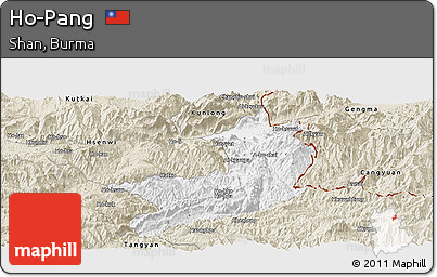 Classic Style Panoramic Map of Ho-Pang