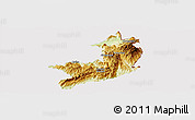 Physical Panoramic Map of Ho-Pang, cropped outside