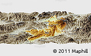 Physical Panoramic Map of Ho-Pang, semi-desaturated