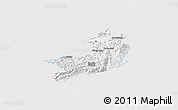 Silver Style Panoramic Map of Ho-Pang, single color outside