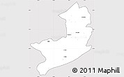 Silver Style Simple Map of Ho-Pang, cropped outside