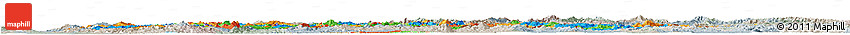 Political Horizon Map of Shan, lighten, semi-desaturated