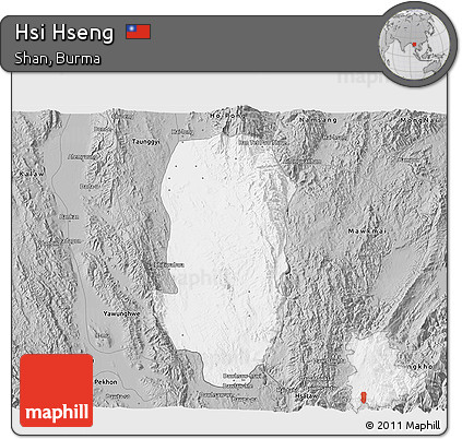 Gray 3D Map of Hsi Hseng