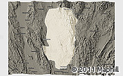 Shaded Relief 3D Map of Hsi Hseng, darken