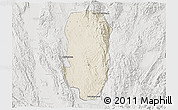 Shaded Relief 3D Map of Hsi Hseng, lighten, semi-desaturated