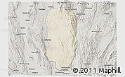 Shaded Relief 3D Map of Hsi Hseng, semi-desaturated