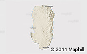 Shaded Relief 3D Map of Hsi Hseng, single color outside