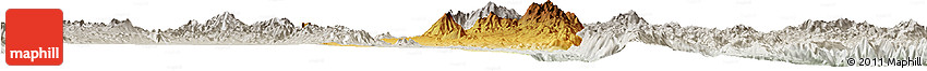 Physical Horizon Map of Hsi Hseng, lighten, semi-desaturated