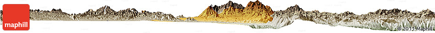Physical Horizon Map of Hsi Hseng, semi-desaturated