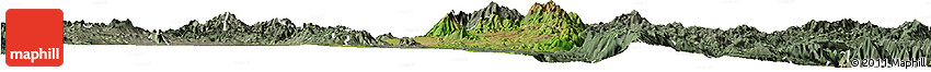 Satellite Horizon Map of Hsi Hseng, semi-desaturated