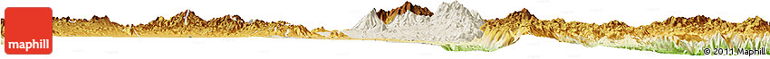 Shaded Relief Horizon Map of Hsi Hseng, physical outside