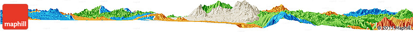 Shaded Relief Horizon Map of Hsi Hseng, political outside