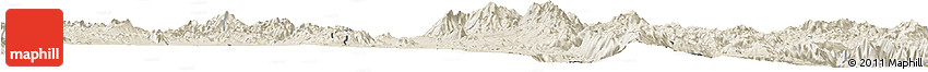 Shaded Relief Horizon Map of Hsi Hseng