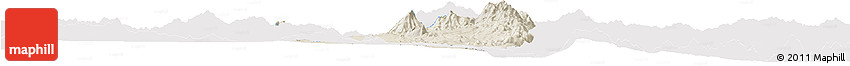Shaded Relief Horizon Map of Hsi Hseng, single color outside
