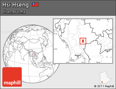 Blank Location Map of Hsi Hseng