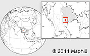 Blank Location Map of Hsi Hseng, highlighted parent region