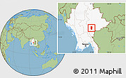 Savanna Style Location Map of Hsi Hseng, highlighted country
