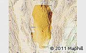 Physical Map of Hsi Hseng, lighten