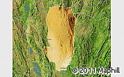 Physical Map of Hsi Hseng, satellite outside