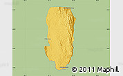 Savanna Style Map of Hsi Hseng, single color outside