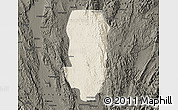 Shaded Relief Map of Hsi Hseng, darken