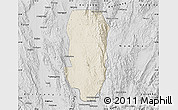 Shaded Relief Map of Hsi Hseng, desaturated