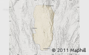 Shaded Relief Map of Hsi Hseng, lighten, semi-desaturated