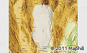 Shaded Relief Map of Hsi Hseng, physical outside