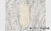 Shaded Relief Map of Hsi Hseng, semi-desaturated