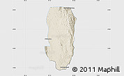 Shaded Relief Map of Hsi Hseng, single color outside