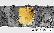 Physical Panoramic Map of Hsi Hseng, darken, desaturated