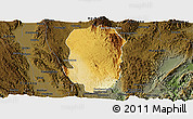 Physical Panoramic Map of Hsi Hseng, darken