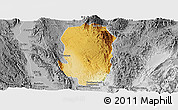 Physical Panoramic Map of Hsi Hseng, desaturated
