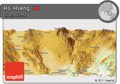 Physical Panoramic Map of Hsi Hseng