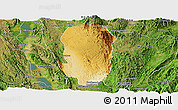 Physical Panoramic Map of Hsi Hseng, satellite outside