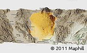 Physical Panoramic Map of Hsi Hseng, semi-desaturated