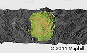 Satellite Panoramic Map of Hsi Hseng, darken, desaturated