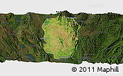 Satellite Panoramic Map of Hsi Hseng, darken