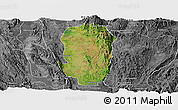 Satellite Panoramic Map of Hsi Hseng, desaturated