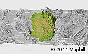 Satellite Panoramic Map of Hsi Hseng, lighten, desaturated