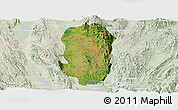 Satellite Panoramic Map of Hsi Hseng, lighten