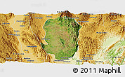 Satellite Panoramic Map of Hsi Hseng, physical outside