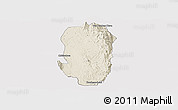 Shaded Relief Panoramic Map of Hsi Hseng, cropped outside