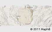 Shaded Relief Panoramic Map of Hsi Hseng, lighten