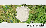 Shaded Relief Panoramic Map of Hsi Hseng, satellite outside