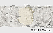 Shaded Relief Panoramic Map of Hsi Hseng, semi-desaturated