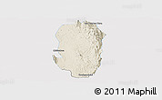 Shaded Relief Panoramic Map of Hsi Hseng, single color outside
