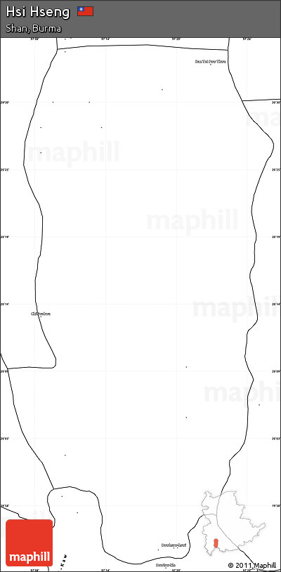 Blank Simple Map of Hsi Hseng