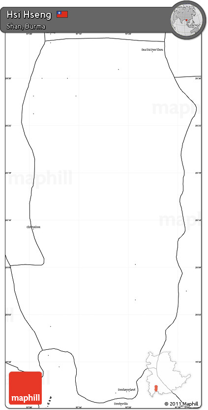 Blank Simple Map of Hsi Hseng